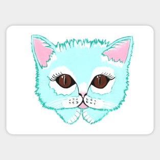 MISS Kitty Cat Painting Sticker